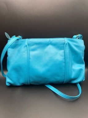 Vintage 70’s Blue Leather Bag
